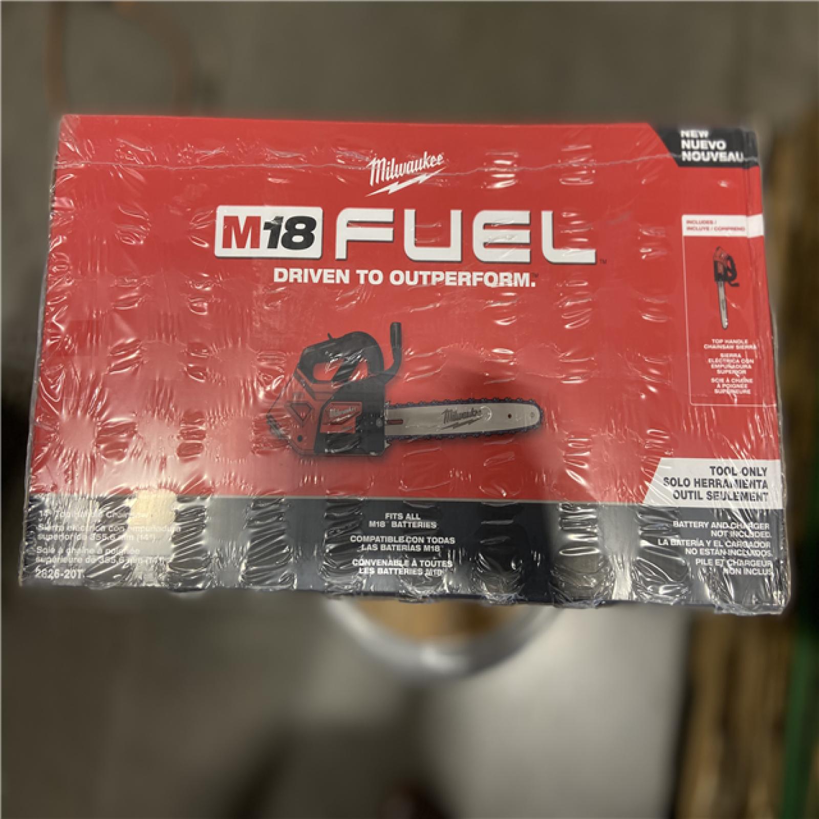 NEW! - Milwaukee M18 FUEL 14 in. 18V Lithium-Ion Brushless Cordless Battery Top Handle Chainsaw (Tool Only)