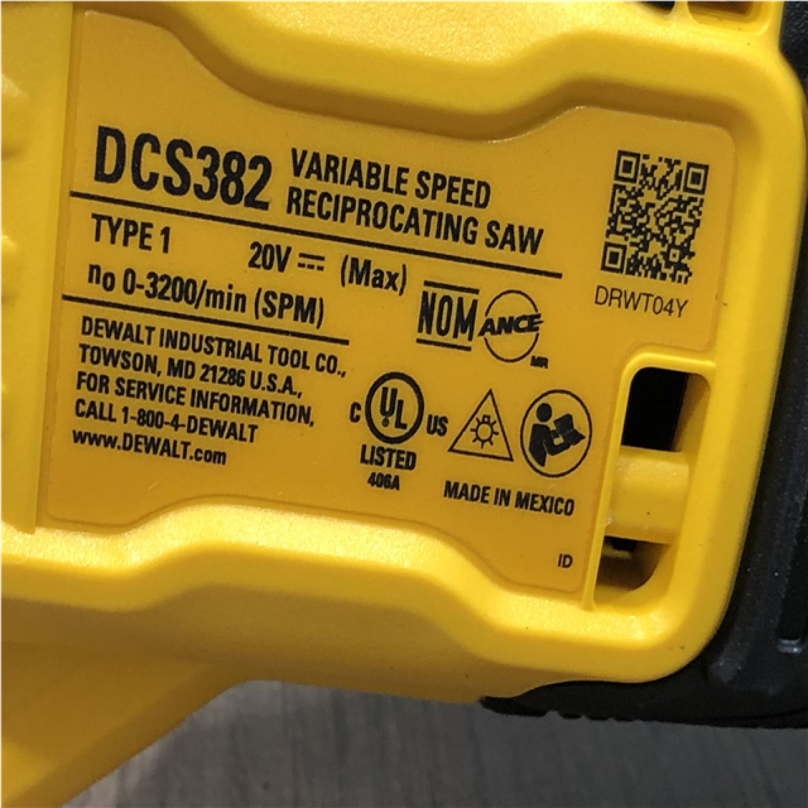 AS-IS DEWALT 20V MAX Cordless Brushless Reciprocating Saw (Tool Only)