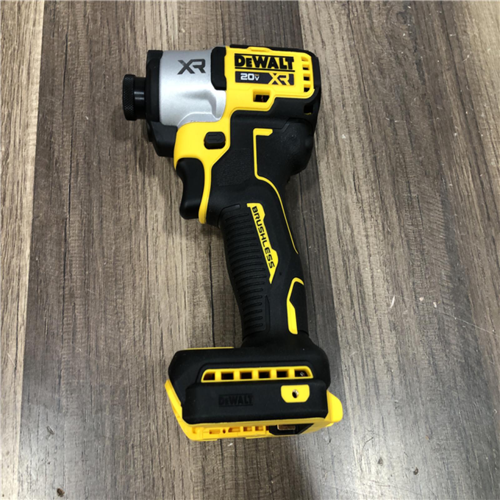 AS-IS DEWALT 20V MAX XR Cordless Brushless 1/4 in. 3-Speed Impact Driver (Tool-Only)