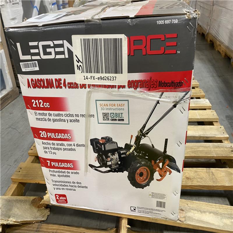 NEW! Legend Force 20 in. 212 Cc Gas Rear Tine Tiller, Forward/Reverse