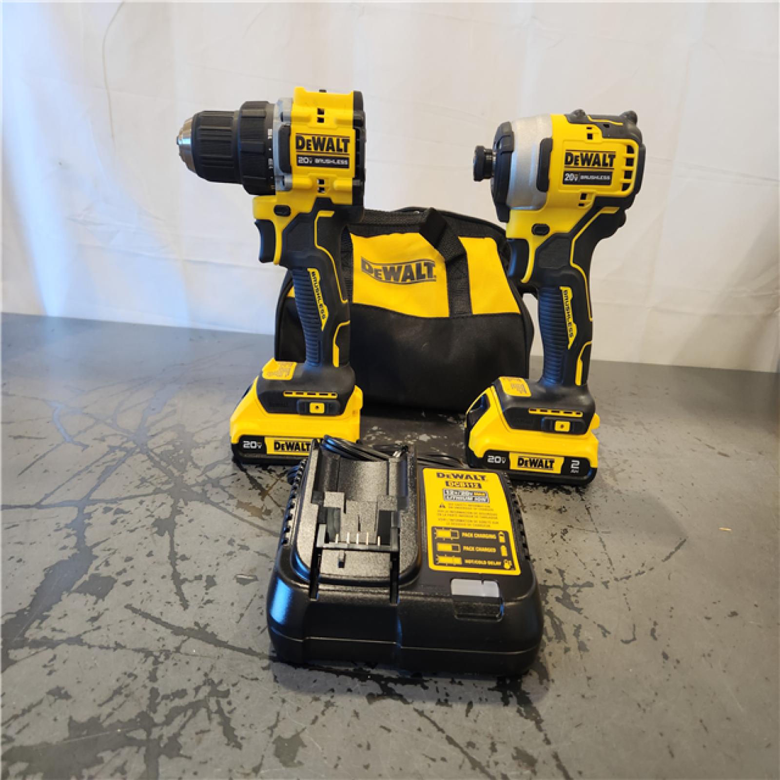 AS-IS- DEWALT ATOMIC 20-Volt MAX Lithium-Ion Cordless Combo Kit