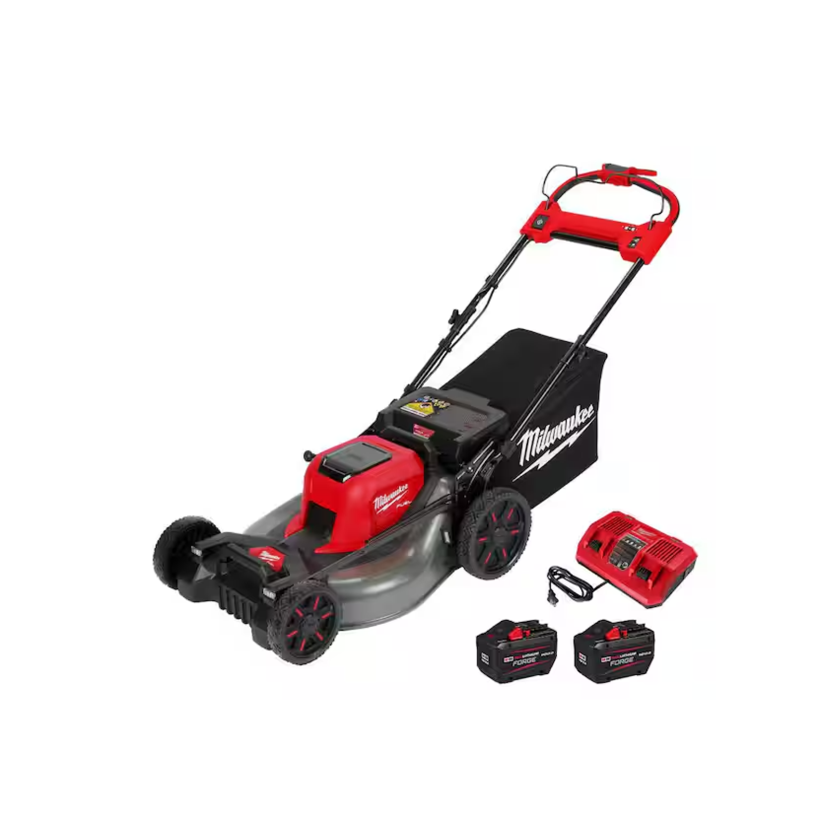 DALLAS LOCATION - NEW! Milwaukee M18 FUEL Brushless Cordless 21 in. Walk Behind Dual Battery Self-Propelled Mower w/(2) 12.0Ah FORGE Battery and Charger
