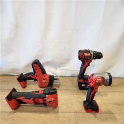 AS-IS- M18 18V Lithium-Ion Cordless Combo Kit (5-Tool) with (2) Batteries  Charger and Tool Bag