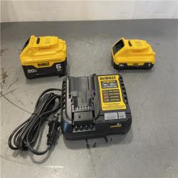AS-IS - DEWALT 20V MAX Lithium-Ion 6.0Ah and 4.0Ah Battery and Charger Starter Kit