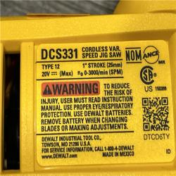 AS-IS DEWALT 20V MAX Cordless Jig Saw (Tool Only)