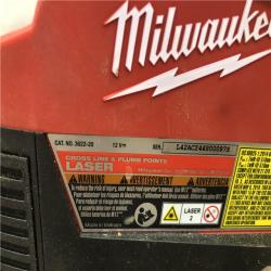 AS-IS Milwaukee 12-Volt Lithium-Ion Cordless Green 125 ft. Cross Line and Plumb Points Laser Level (Tool-Only)