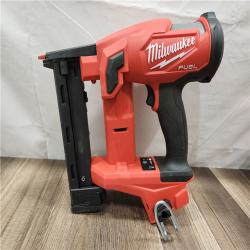 AS-IS- MILWAUKEE FUEL 18V Cordless 18-Gauge 1/4 in. Narrow Crown Stapler (Tool-Only)