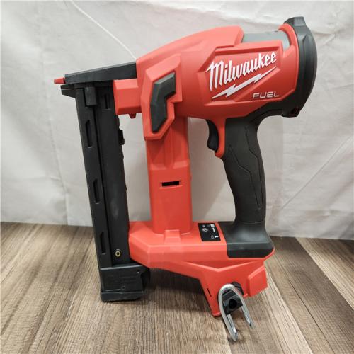 AS-IS- MILWAUKEE FUEL 18V Cordless 18-Gauge 1/4 in. Narrow Crown Stapler (Tool-Only)