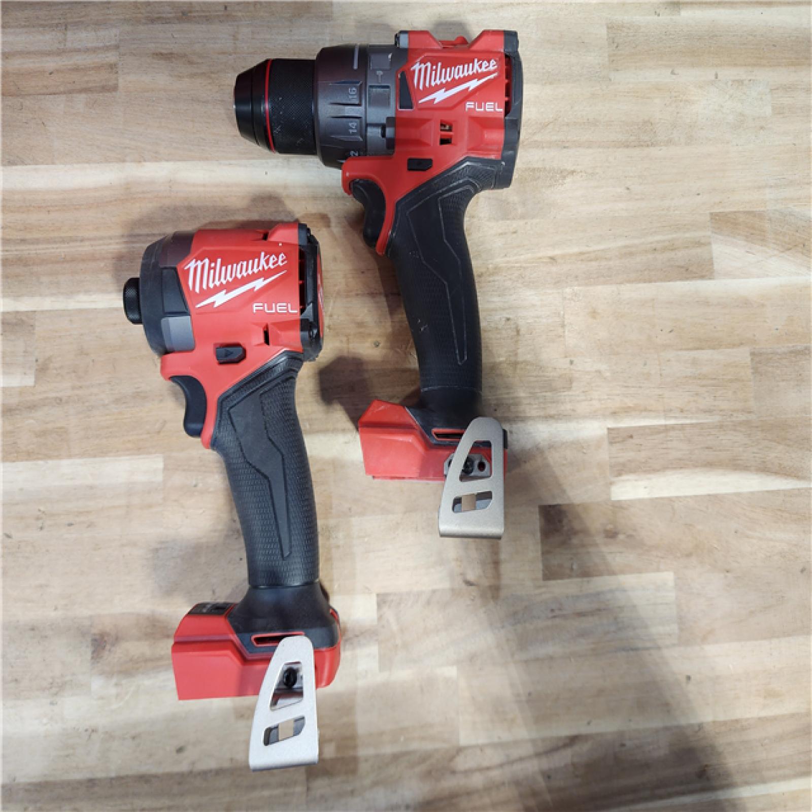 HOUSTON LOCATION - AS-IS Milwaukee  FUEL 18V Lithium-Ion Brushless Cordless Hammer Drill and Impact Driver Combo Kit