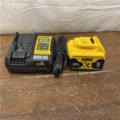 AS-IS DEWALT 20-Volt Maximum XR 5.0 Ah Battery Pack and Charger
