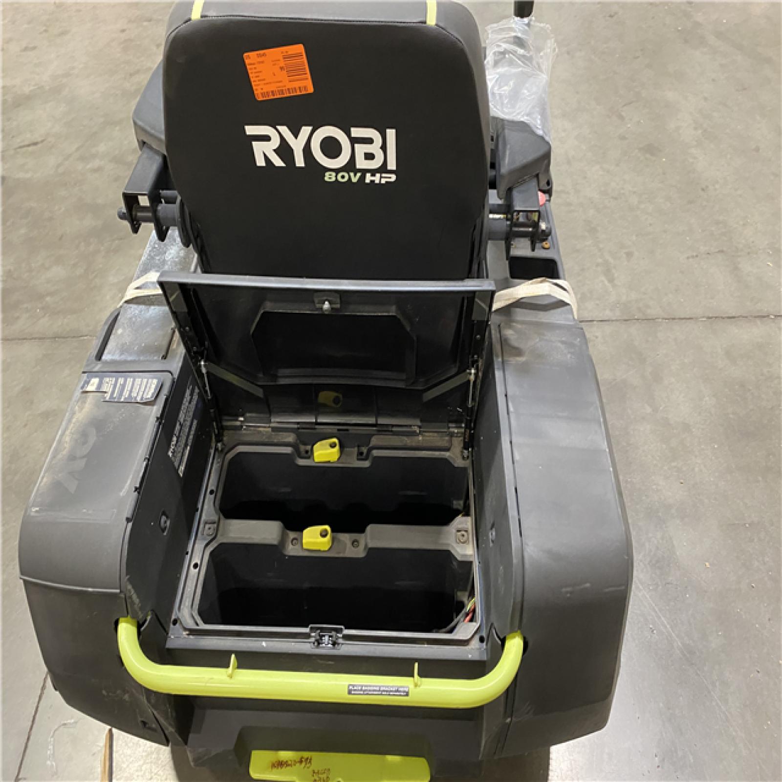 Dallas Location - As-Is RYOBI 80V HP Brushless 30 in. Battery Electric  Riding Mower