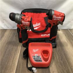 AS-IS Milwaukee FUEL 12-Volt Lithium-Ion Brushless Cordless Hammer Drill and Impact Driver Combo Kit
