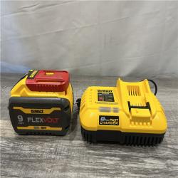 LIKE NEW - DEWALT 20V/60V MAX FLEXVOLT Lithium-Ion 9.0Ah Battery and Charger Starter Kit