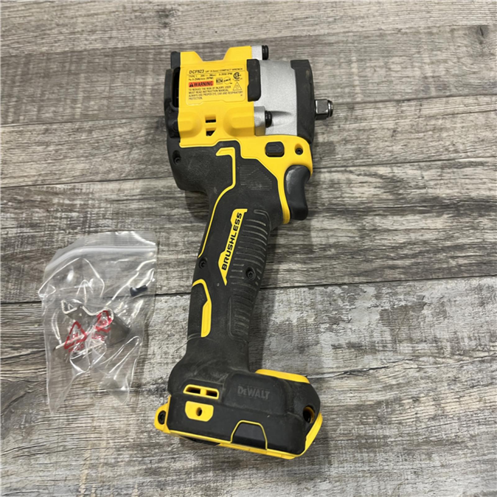AS-IS DEWALT ATOMIC 20V MAX Cordless Brushless 3/8 in.Variable Speed Impact Wrench (Tool Only)