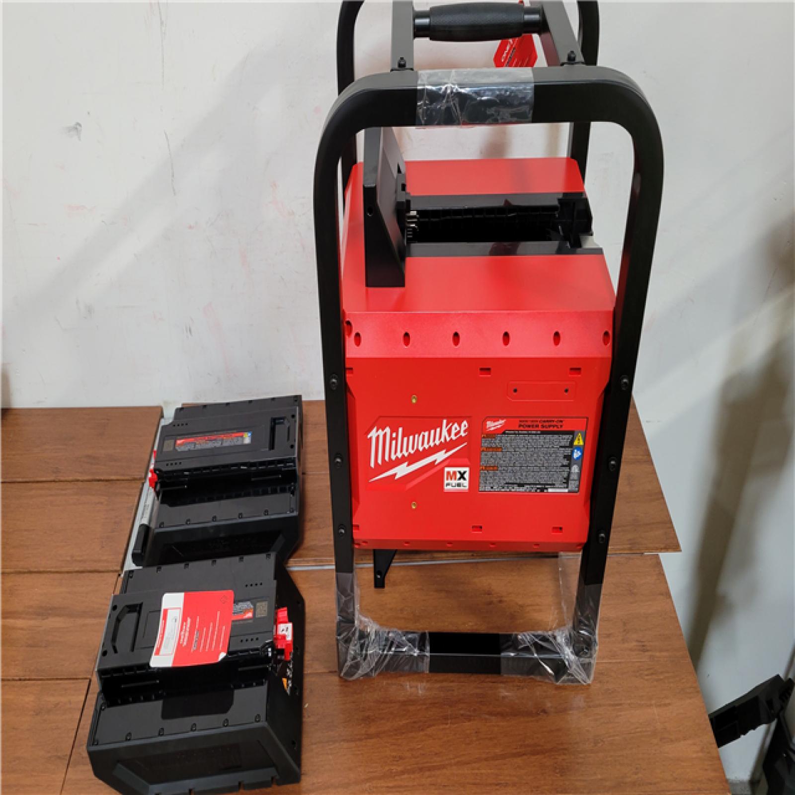 California AS-IS Milwaukee Carry-On Power Supply  Includes (2) Batteries