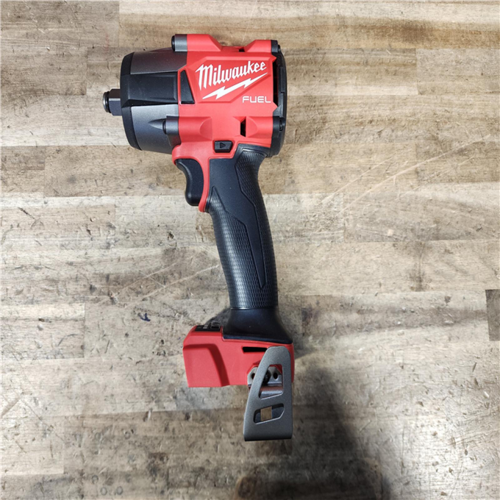 HOUSTON LOCATION - AS-IS Milwaukee M18 18V Fuel 1/2  Mid-Torque Impact Wrench Cordless Lithium-Ion Brushless with Friction Ring 2962-20