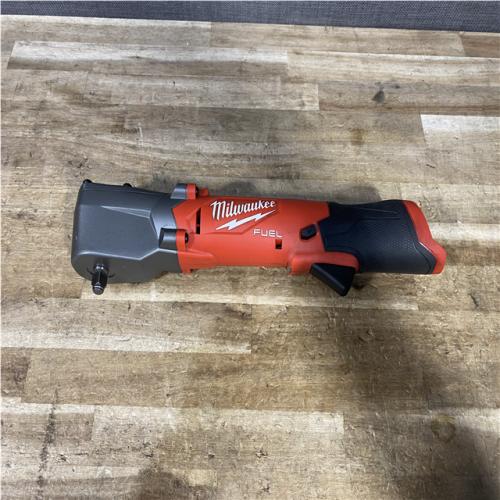 Houston Location AS-IS Milwaukee  FUEL 12V Lithium-Ion Brushless Cordless 3/8 in. Right Angle Impact Wrench (Tool-Only)