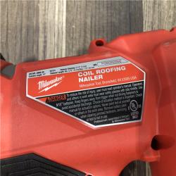 AS-IS Milwaukee FUEL 18-Volt Lithium-Ion Brushless Cordless Coil Roofing Nailer (Tool Only)