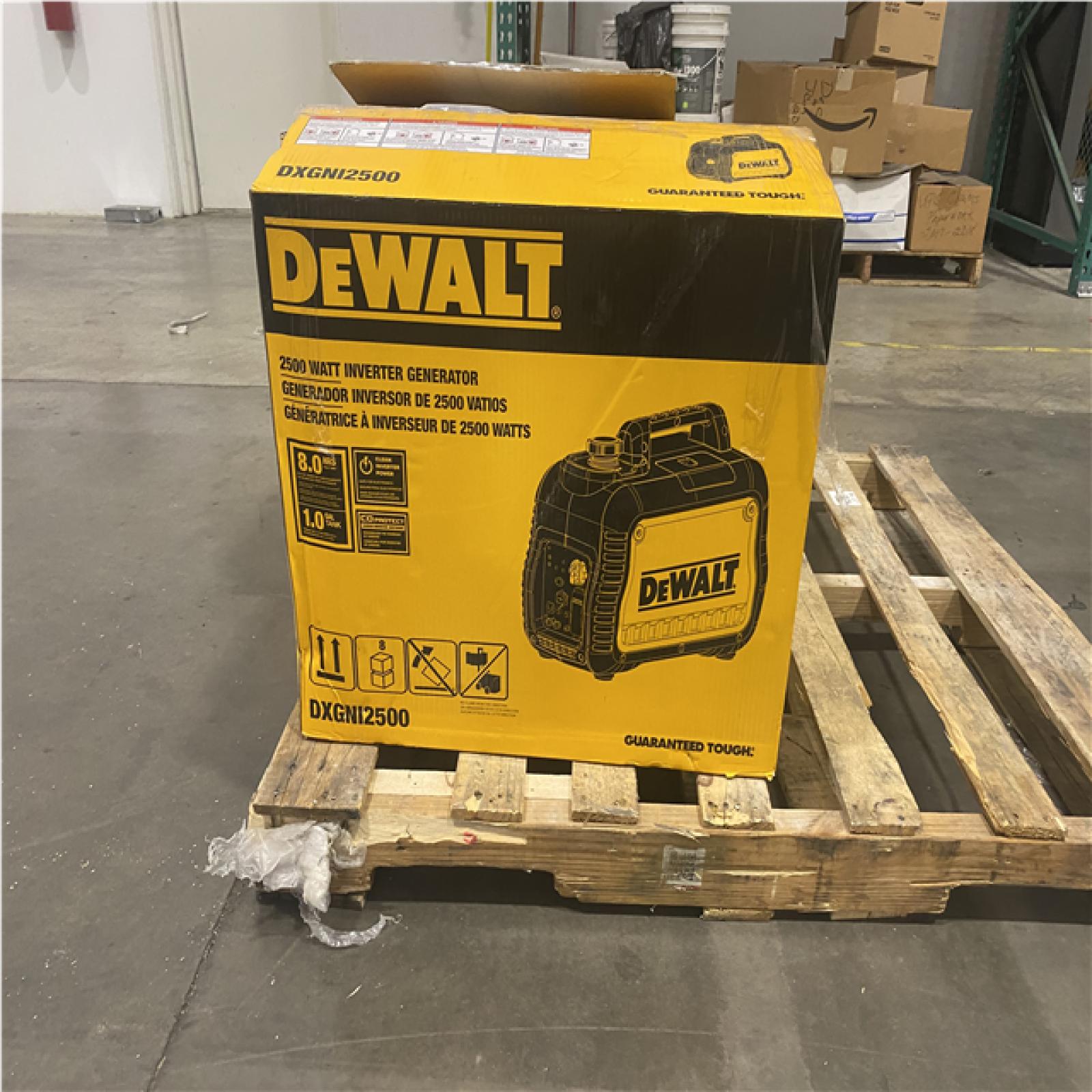 Dallas Location - As-Is DEWALT 2200W Portable Inverter Generator  DXGNI2500(Lot Of 2)