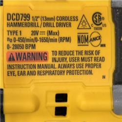 AS-IS DEWALT ATOMIC 20V Lithium-Ion Cordless 1/2 in. Hammer Drill Kit