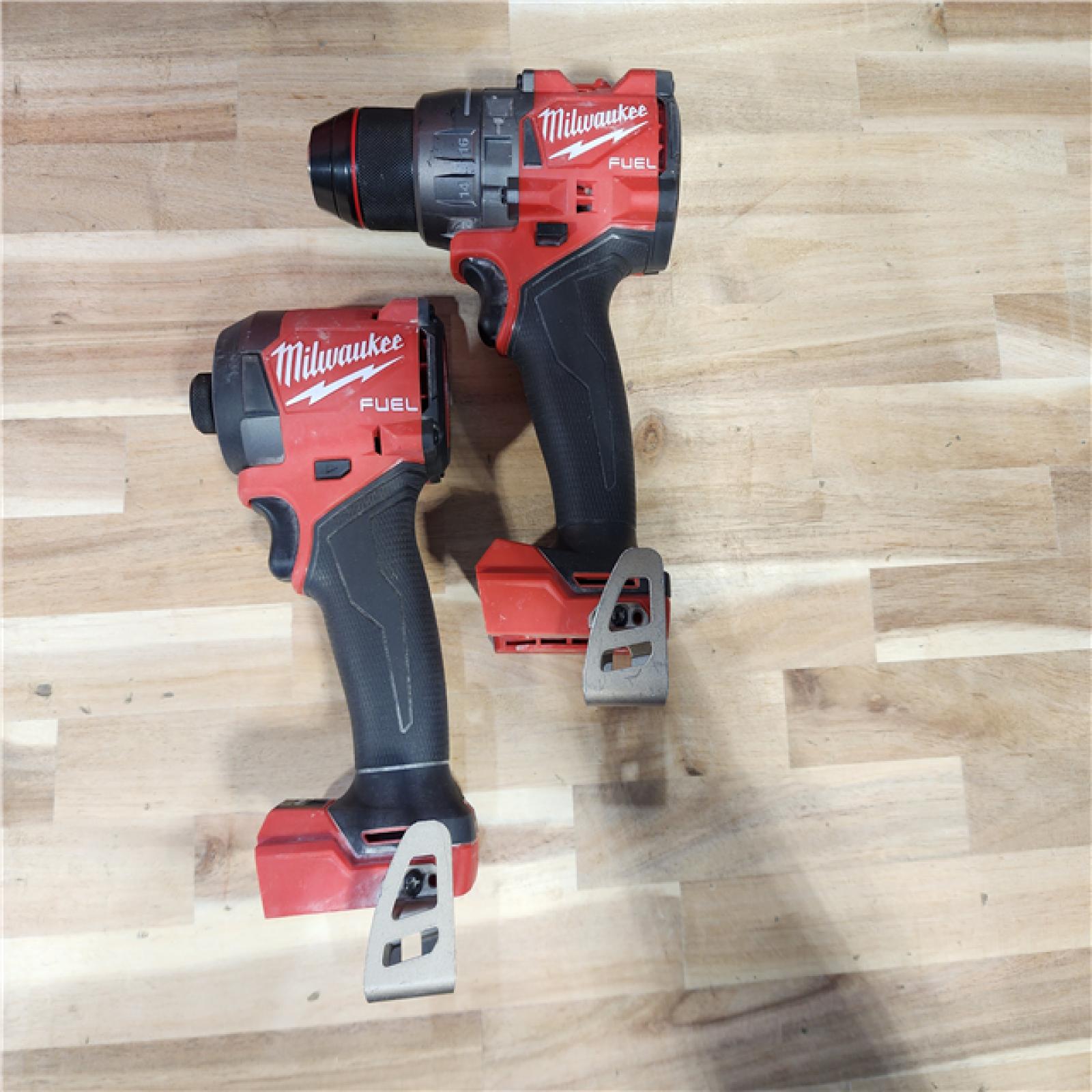HOUSTON LOCATION - AS-IS Milwaukee  FUEL 18V Lithium-Ion Brushless Cordless Hammer Drill and Impact Driver Combo Kit