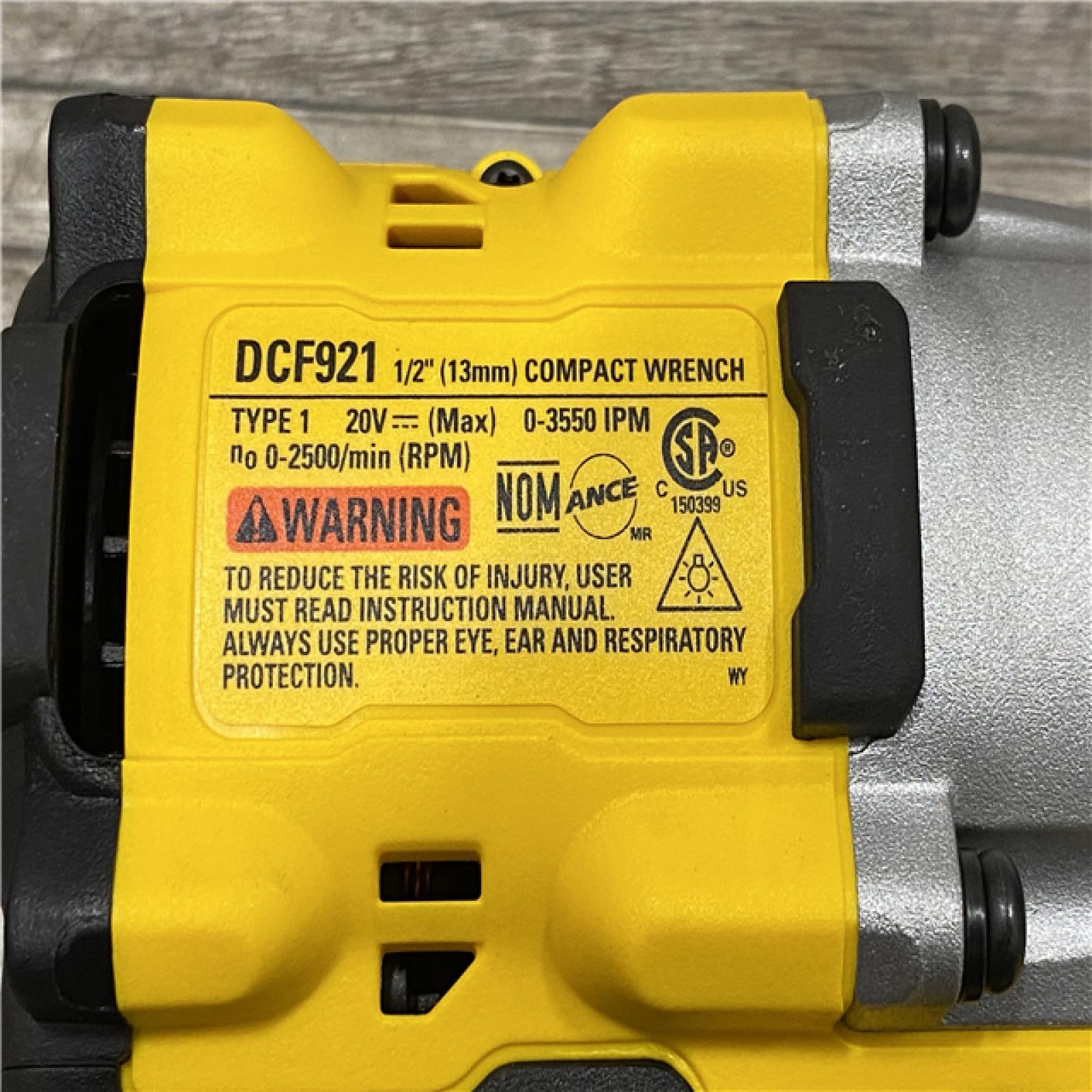 AS-IS DEWALT ATOMIC 20V MAX Cordless Brushless 1/2 in. Variable Speed Impact Wrench (Tool Only)