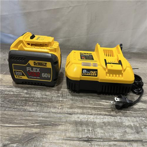 AS-IS DEWALT 20V/60V MAX FLEXVOLT Lithium-Ion 9.0Ah Battery and Charger Starter Kit