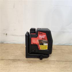 AS-IS- Milwaukee 100 ft. REDLITHIUM Lithium-Ion USB Green Rechargeable Cross Line Laser Level Kit