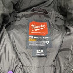 AS-IS Milwaukee Men's Medium 12V Lithium-Ion Cordless AXIS Black Heated Vest Kit