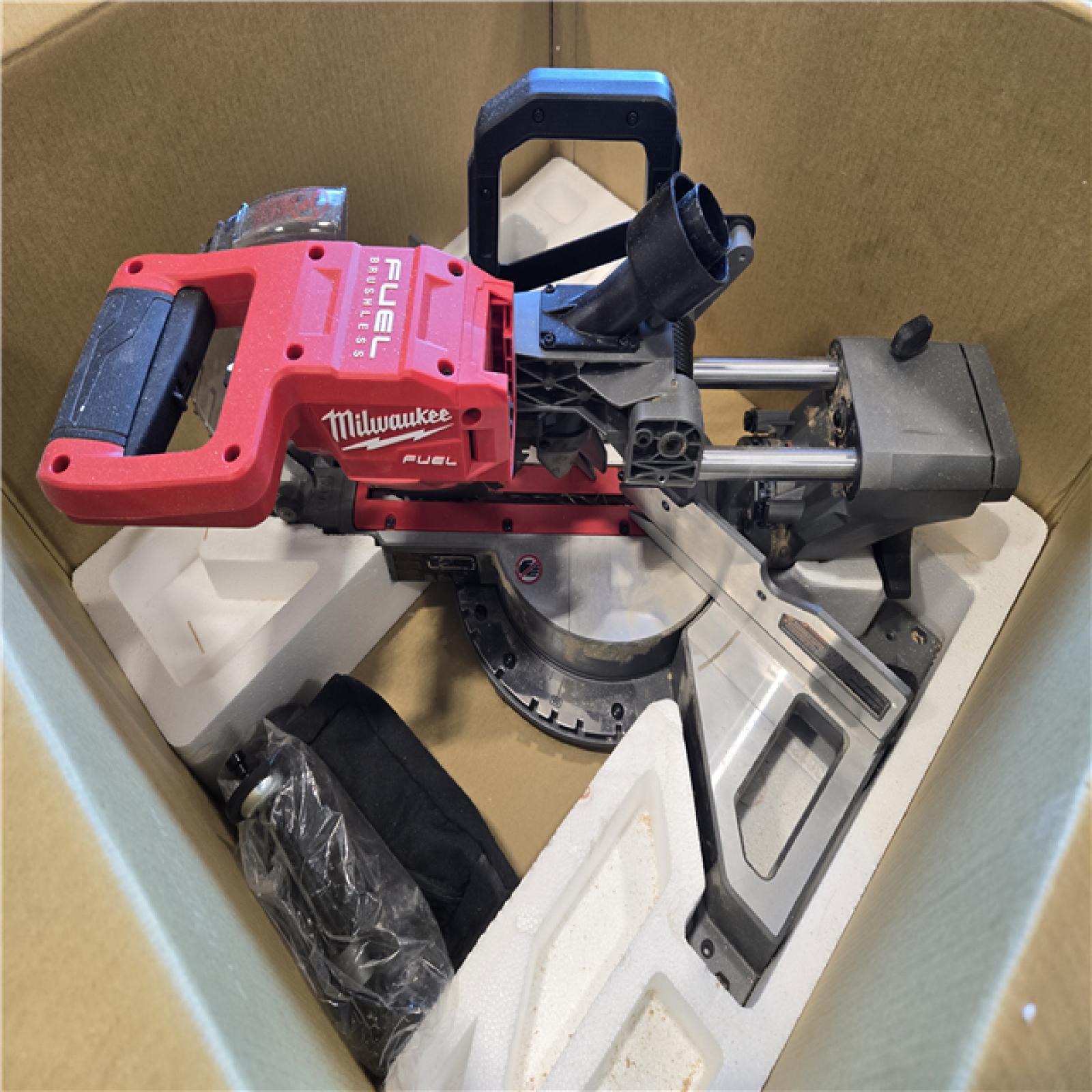 AS-IS Milwaukee M18 FUEL 7-1/4 in. Cordless Dual-Bevel Sliding Compound Miter Saw (Tool Only)