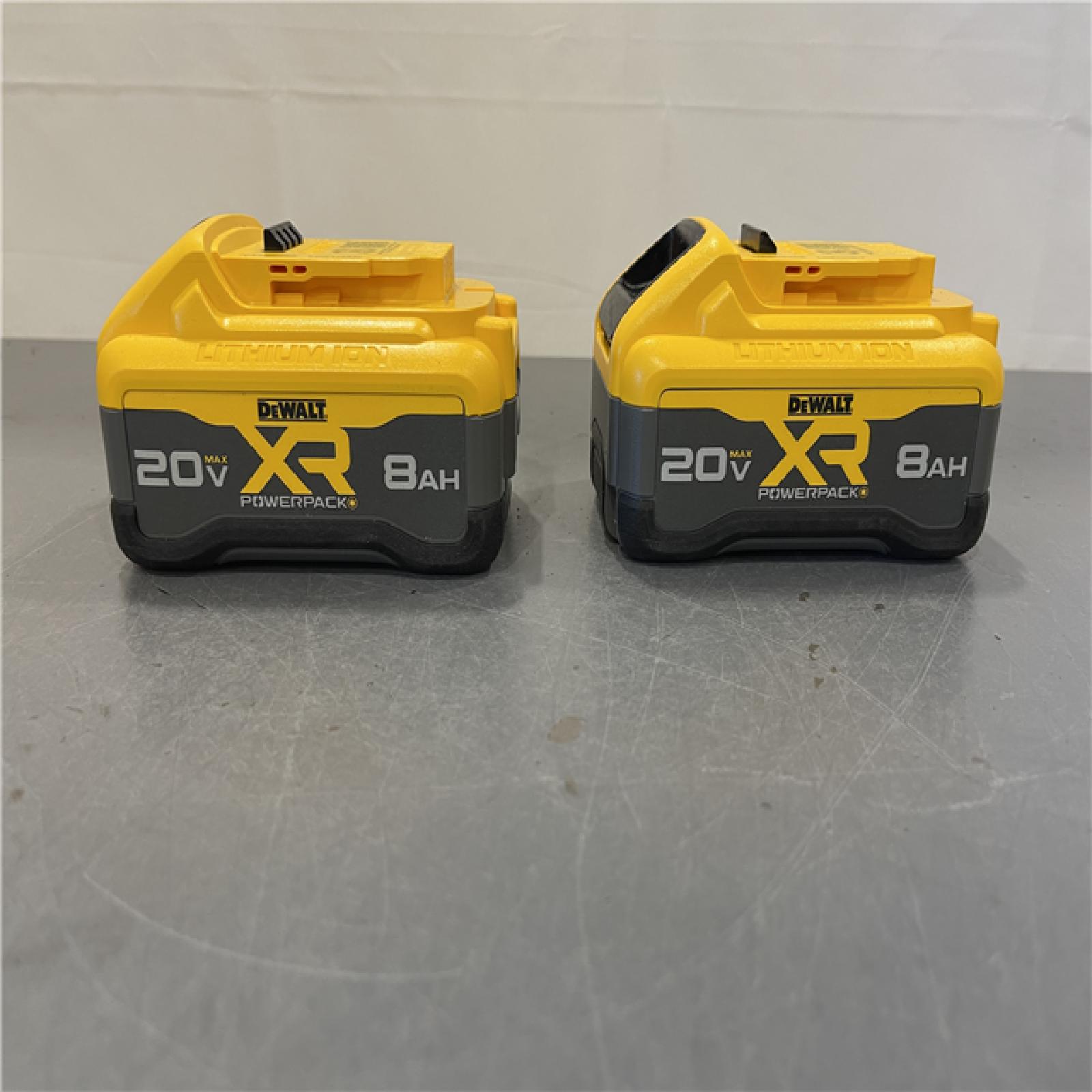 AS-IS - DEWALT 20V MAX XR Lithium-Ion 8.0 Ah Battery Pack (2-Pack)