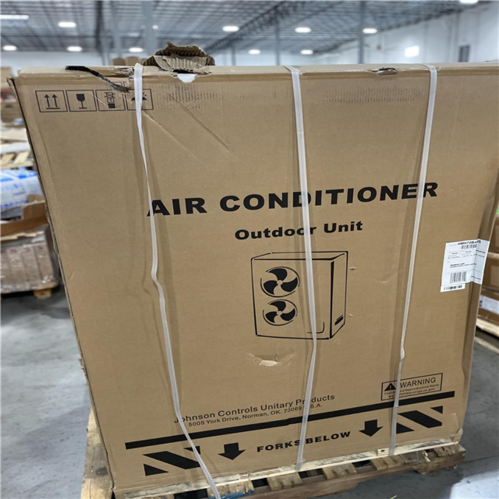 DALLAS LOCATION- Johnson Controls 5 Ton Outdoor A/C Unit PALLET (2 UNITS)