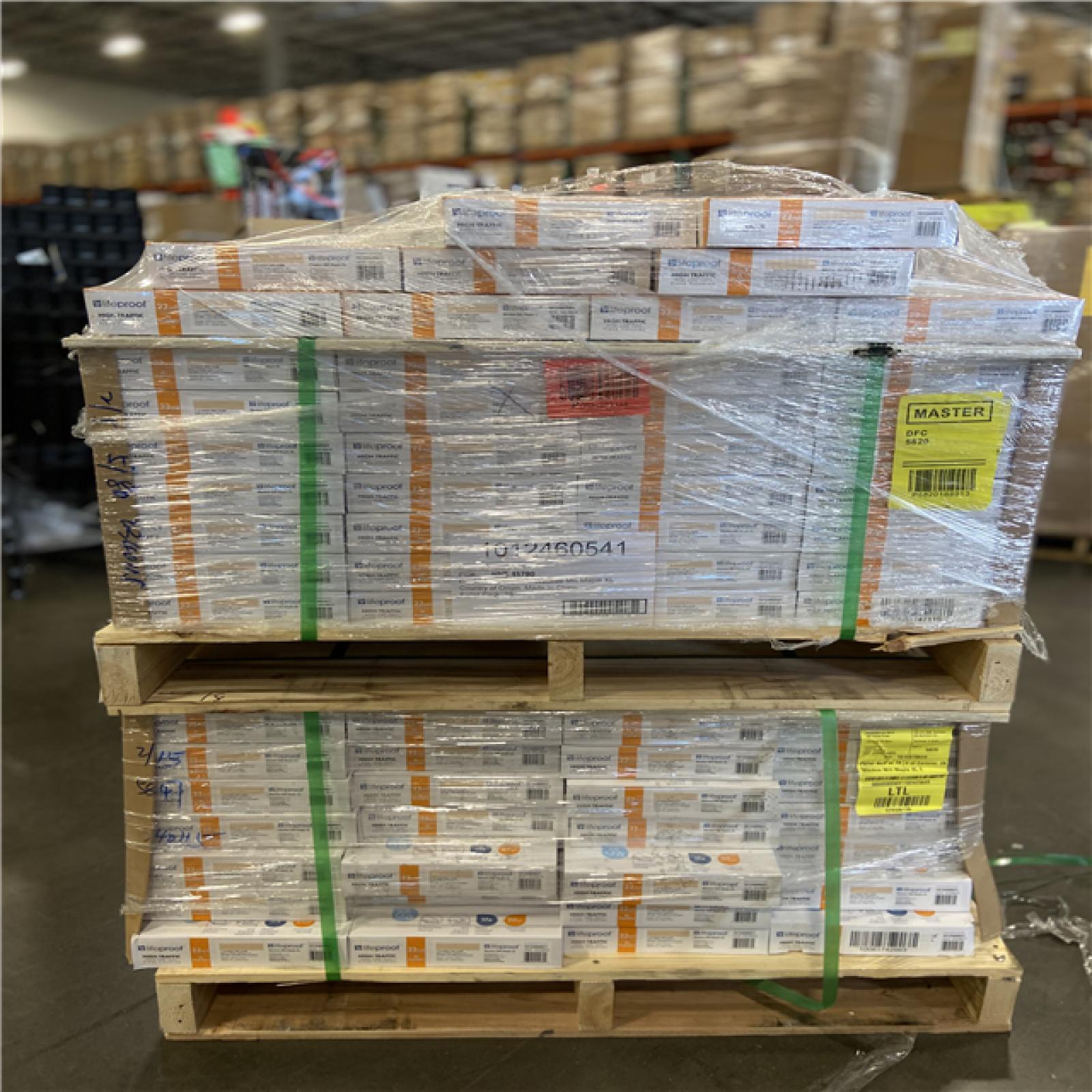 DALLAS LOCATION - Lifeproof Waukee Mill Maple 22 MIL x 8.7 in. W x 59 in. L Click Lock Waterproof Luxury vinyl Plank Flooring (25 sq. ft./Case) 65 CASES