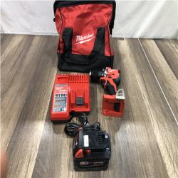 AS-IS Milwaukee 18V Lithium-Ion Brushless Cordless 1/2 in. Compact Hammer Drill/Driver Kit