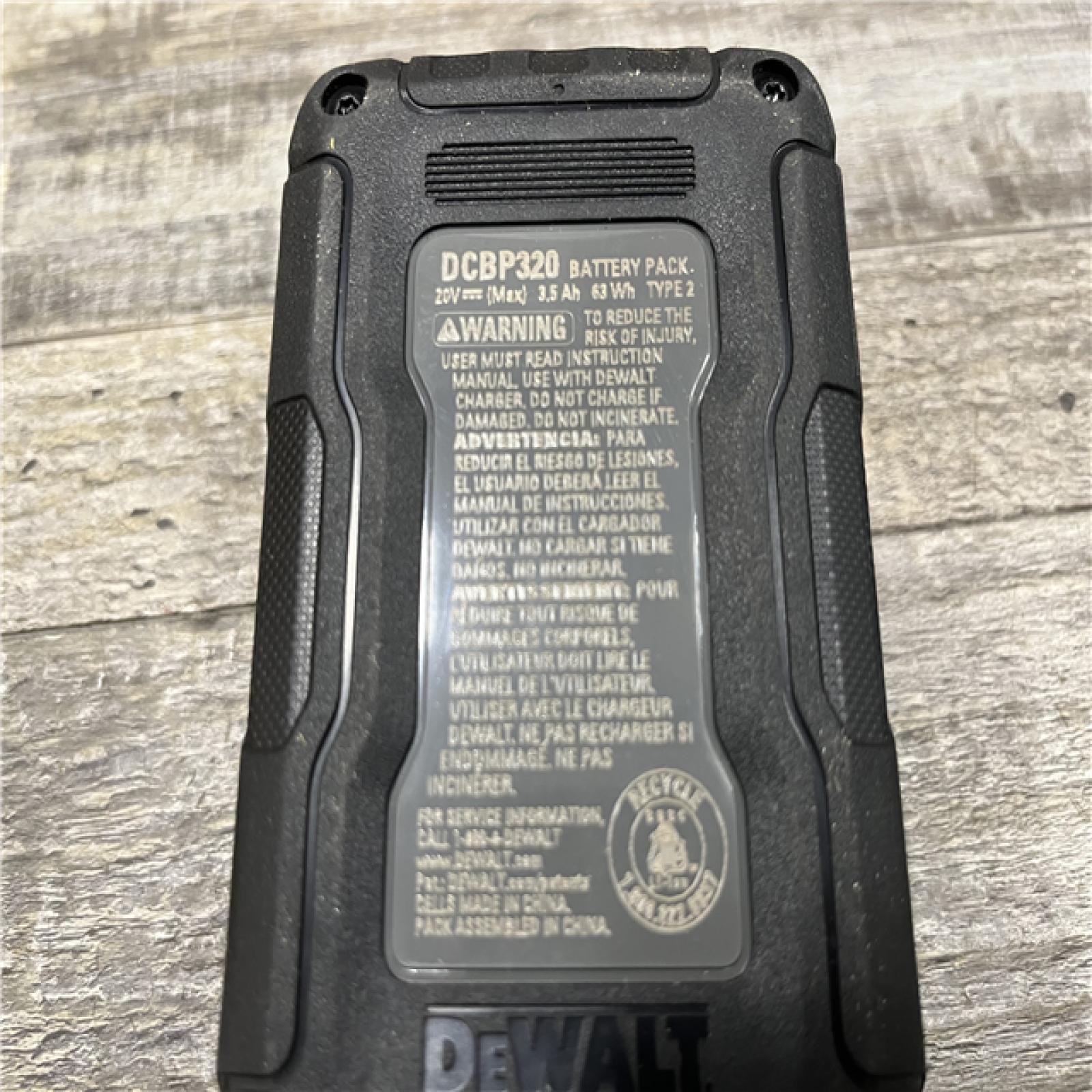AS-IS DEWALT 20V MAX XR POWERSTACK Lithium-Ion Battery Starter Kit with 3.5Ah Battery and Charger