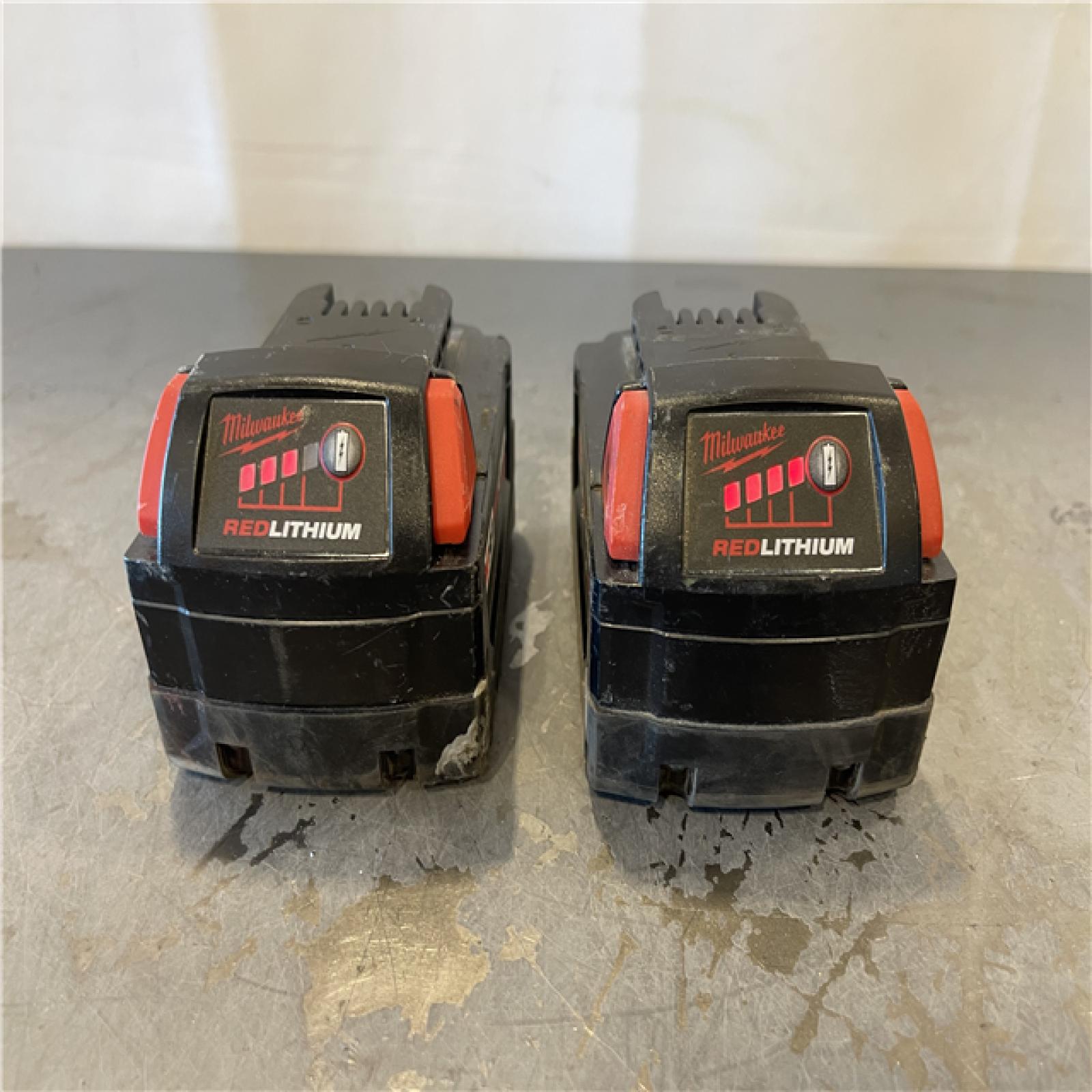 AS-IS - Milwaukee M18 18-Volt Lithium-Ion XC Starter Kit with Two 5.0Ah Batteries and Charger