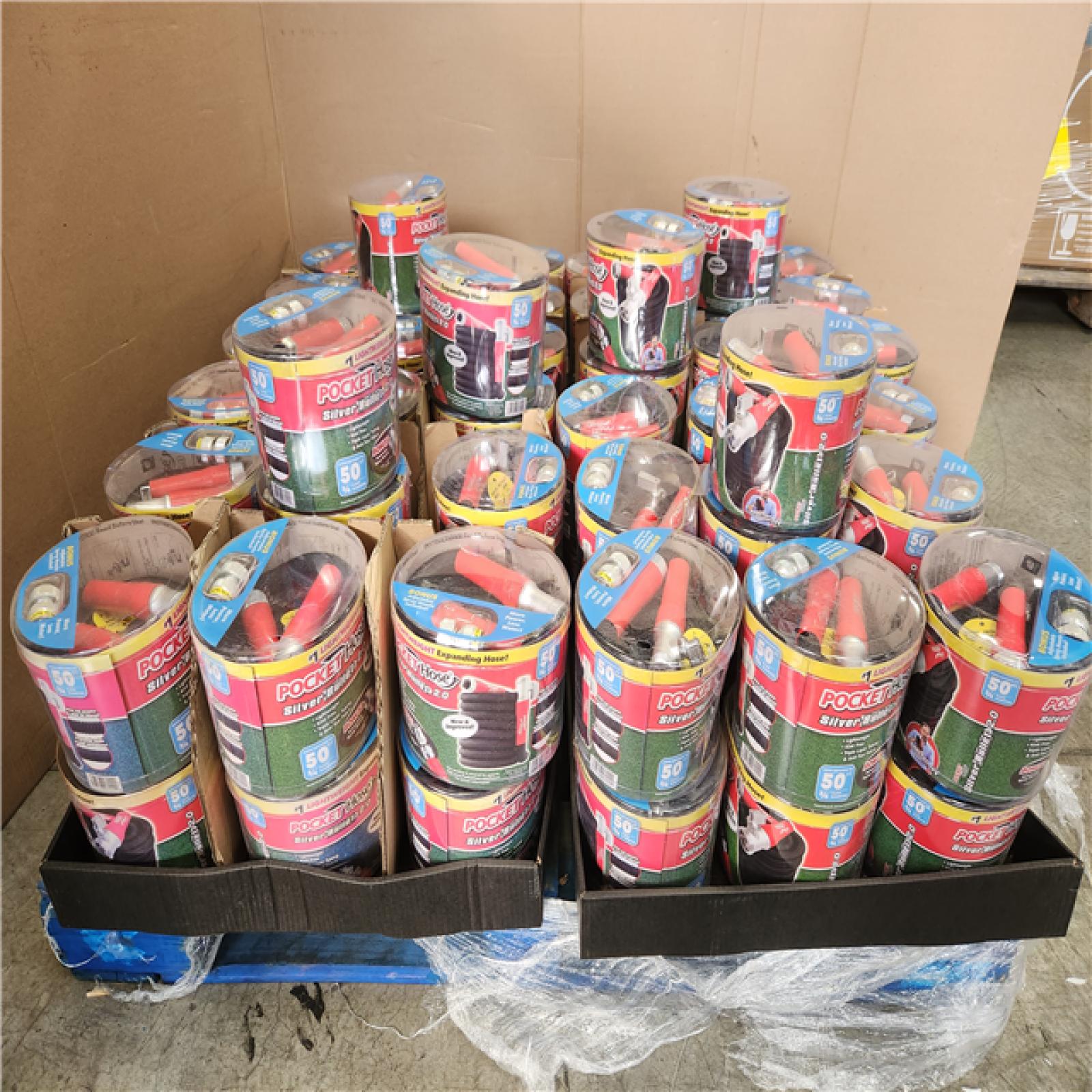 Phoenix NEW Pocket Hose Silver Bullet 2.0 Expandable Garden Hose 3/4 in. x 50 ft. with Turbo Shot Nozzle Pallet (78-Hoses)