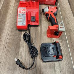 AS-IS Milwaukee M18 Compact Brushless 1/4  Hex Impact Driver Kit