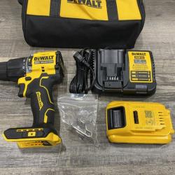 AS-IS DEWALT ATOMIC 20V Cordless 1/2 in. Compact Hammer Drill Kit