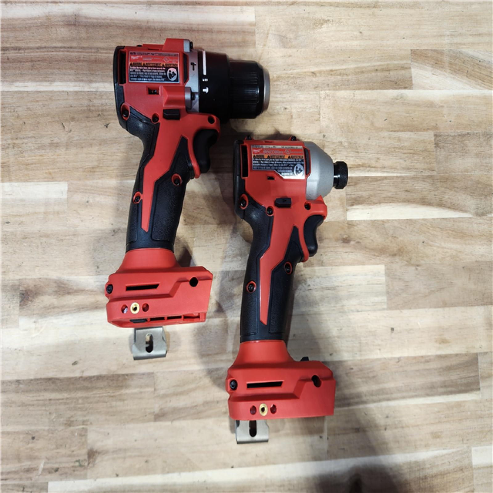 HOUSTON LOCATION - AS-IS Milwaukee 18-Volt Lithium-Ion Brushless Cordless Compact Hammer Drill/Impact Combo Kit