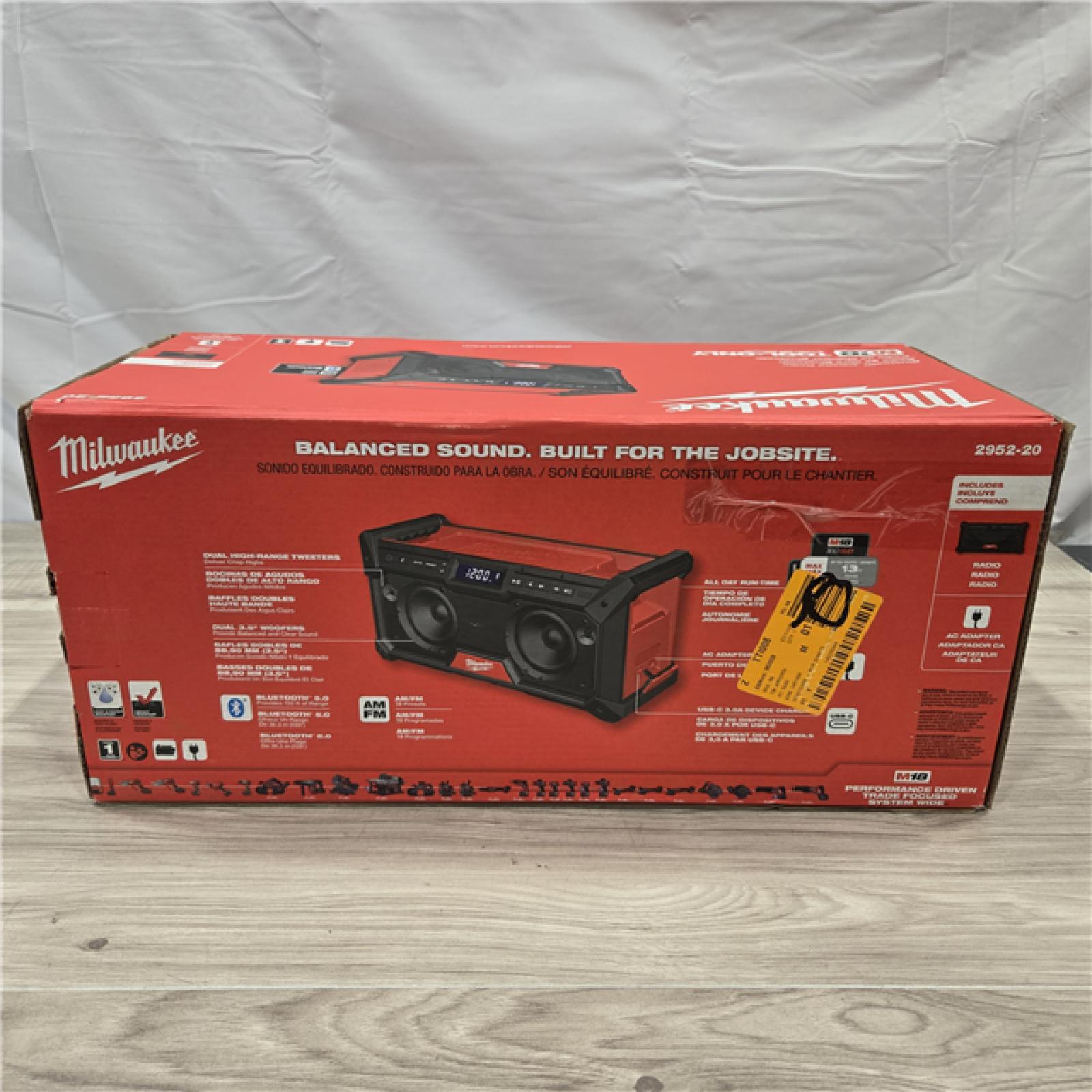 NEW! - Milwaukee 18V Cordless Jobsite Radio