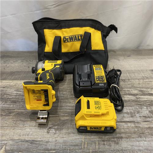 AS-IS DEWALT Atomic 20V Max Lithium-Ion Brushless Cordless Compact 1/4 in. Impact Driver Kit