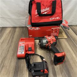 AS-IS Milwaukee M18 1/2 in. Cordless Brushless High Torque Impact Wrench Kit (Battery & Charger)
