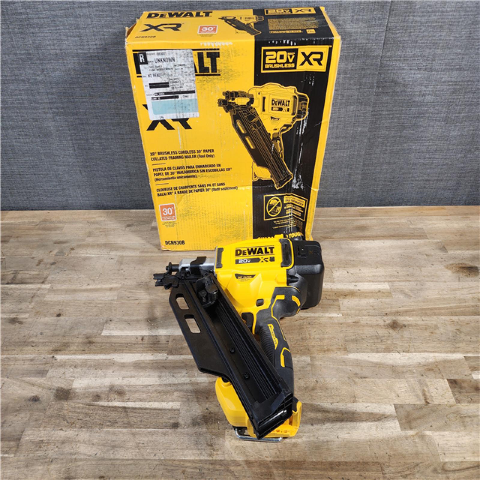 HOUSTON LOCATION - AS-IS (APPEARS LIKE NEW) DEWALT 20-Volt 30° Cordless Framing Nailer (Tool-Only)