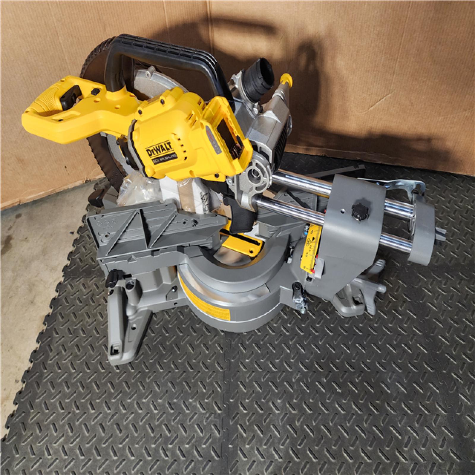 HOUSTON LOCATION - AS-IS (APPEARS LIKE NEW) DEWALT 60V Lithium-Ion 12 in. Cordless Sliding Miter Saw Kit with 9.0Ah Battery Pack