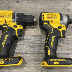 AS-IS DEWALT ATOMIC 20-Volt MAX Lithium-Ion Cordless (2-Tool) Combo Kit