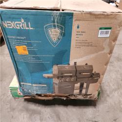 Phoenix NEW Nexgrill Oakford 1150 Pro 3-Burner Propane Gas and Offset Charcoal Smoker Combo Grill in Black