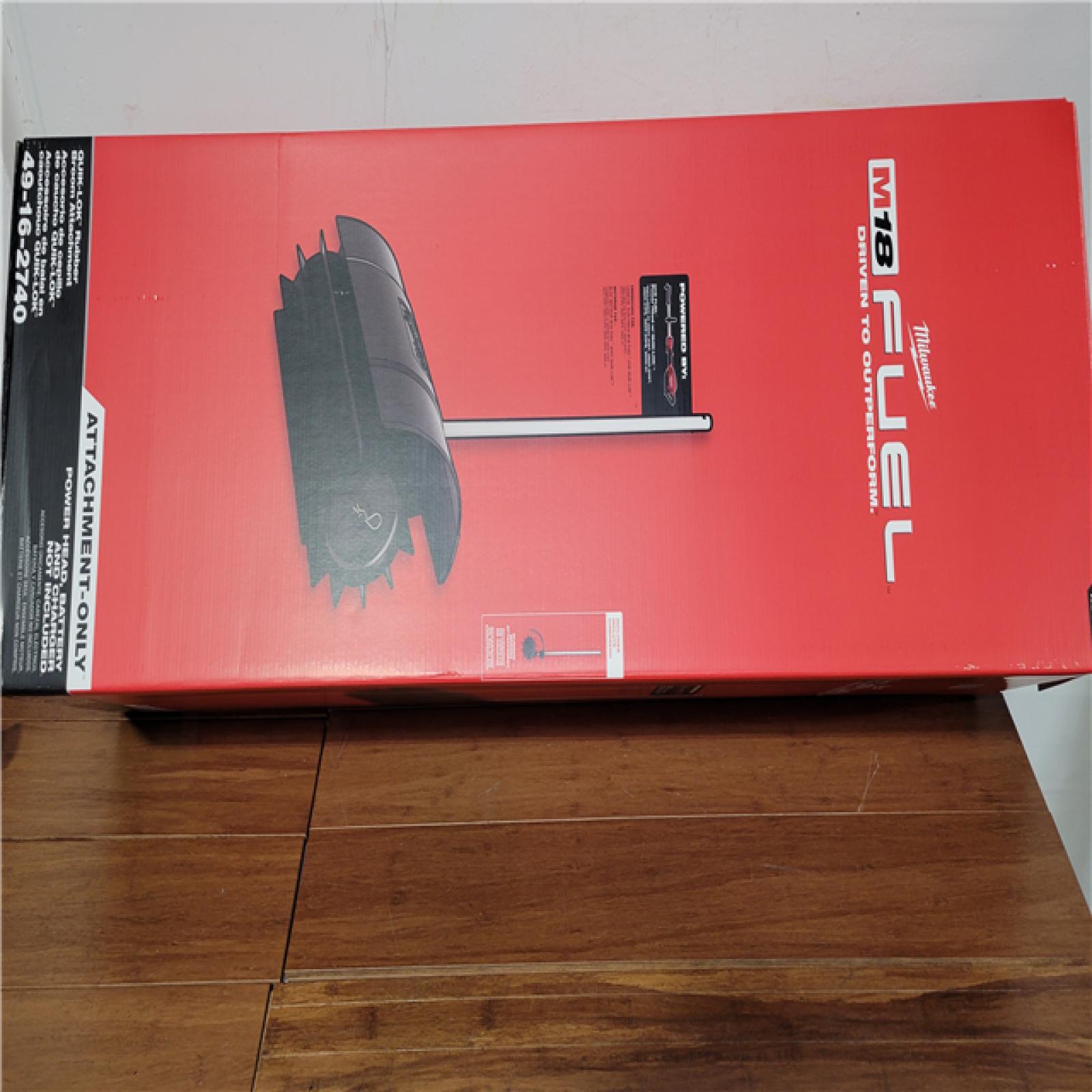 California NEW Milwaukee Quick-Lok Rubber Broom Attachment (Attachment only)