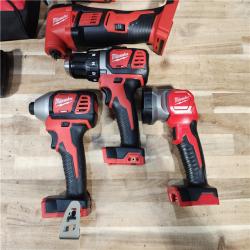 HOUSTON LOCATION - AS-IS (APPEARS LIKE NEW) M18 18V Lithium-Ion Cordless Combo Kit (5-Tool) with (2) Batteries  Charger and Tool Bag
