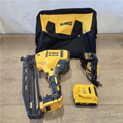 AS-IS DEWALT 20V MAX XR 16-Gauge Electric Cordless Angled Finishing Nailer Kit